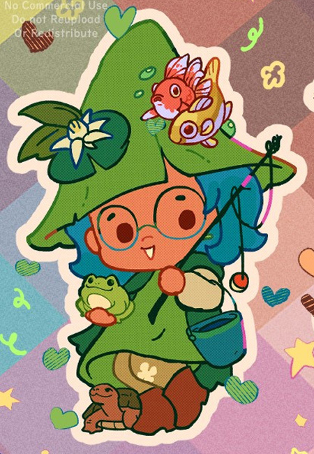 thumbnail cute witch character pond