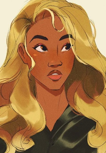 thumbnail sketch Black woman portrait