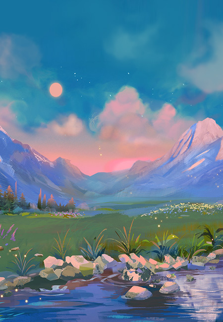 thumbnail forest lake dusk